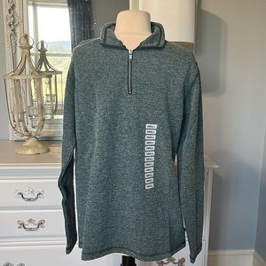 Pullover Half Zip Gap Mens Small Sweater June Bug Green Cotton Blend New